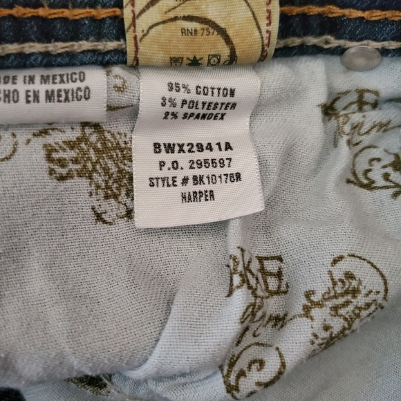 Buckle BKE Denim Harper Boot Cut Jeans Dark Wash - Picture 8 of 8